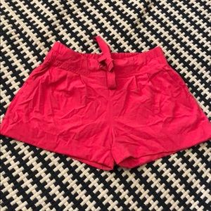 Pink Lululemon Exercise/Leisure Shorts